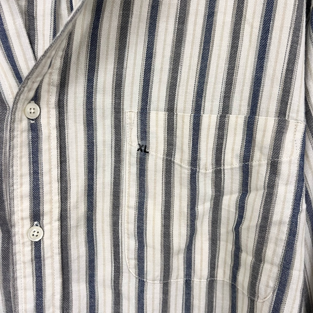 Dockers Men's Black and White Striped Shirt - Picture 5 of 5
